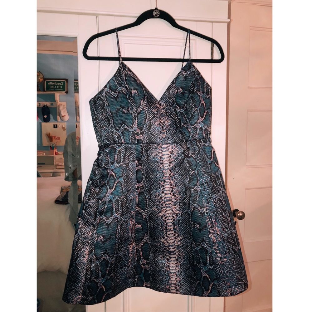 Lovers + Friends Reptilian Pattern Dress